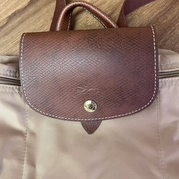 Longchamp Pliage Leather and Nylon Backpack (Like New) main image 6